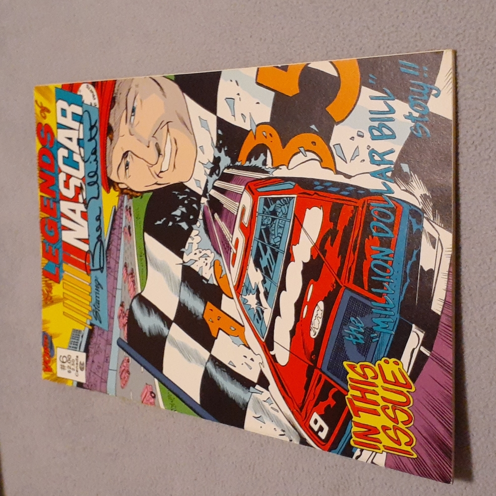 1991 Vortex Legends of NASCAR Bill Elliott Very Rare Comic Book READ.